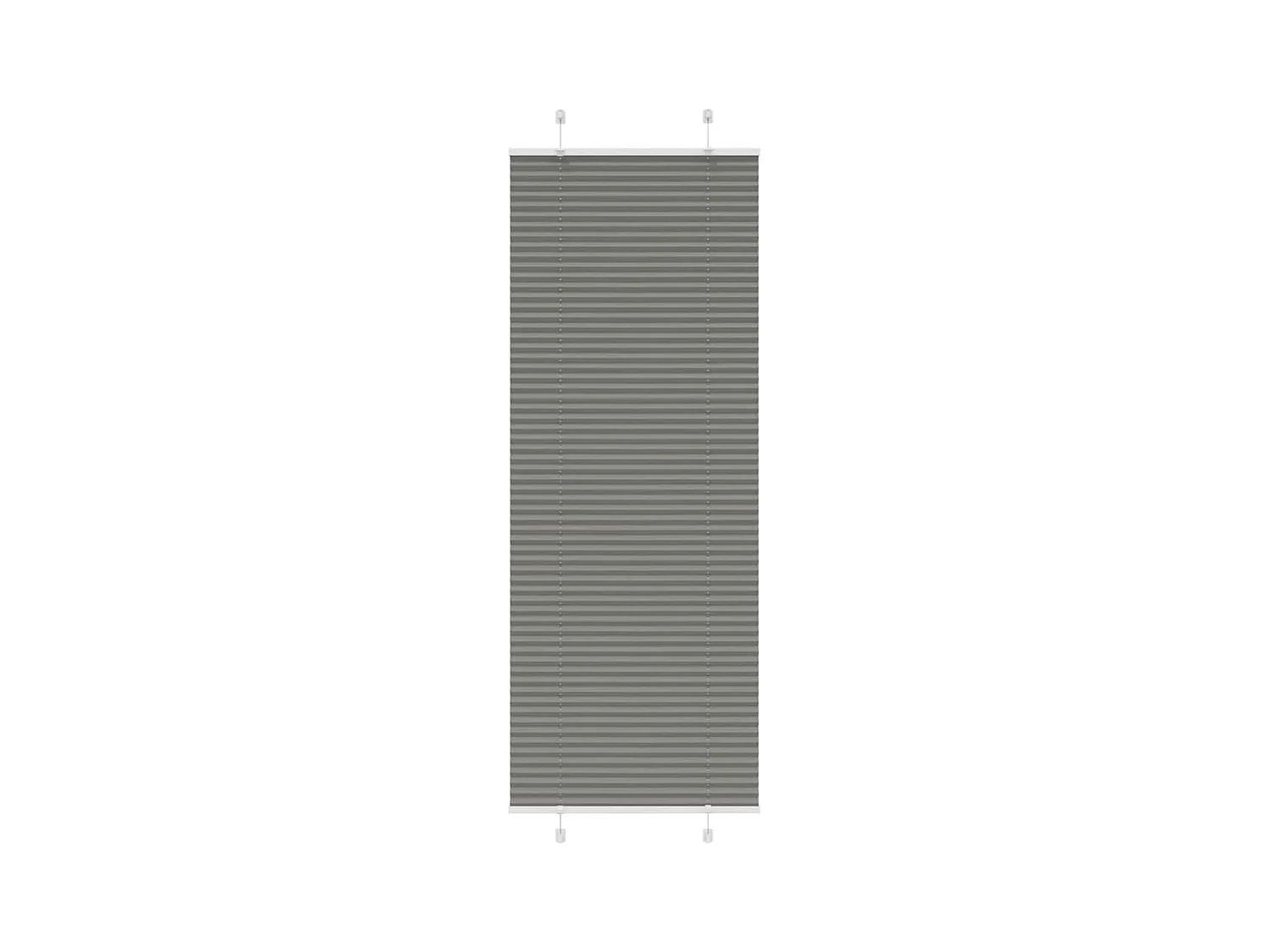 Plissé rolgordijn 80x200 cm stofbreedte 79,4 cm antraciet