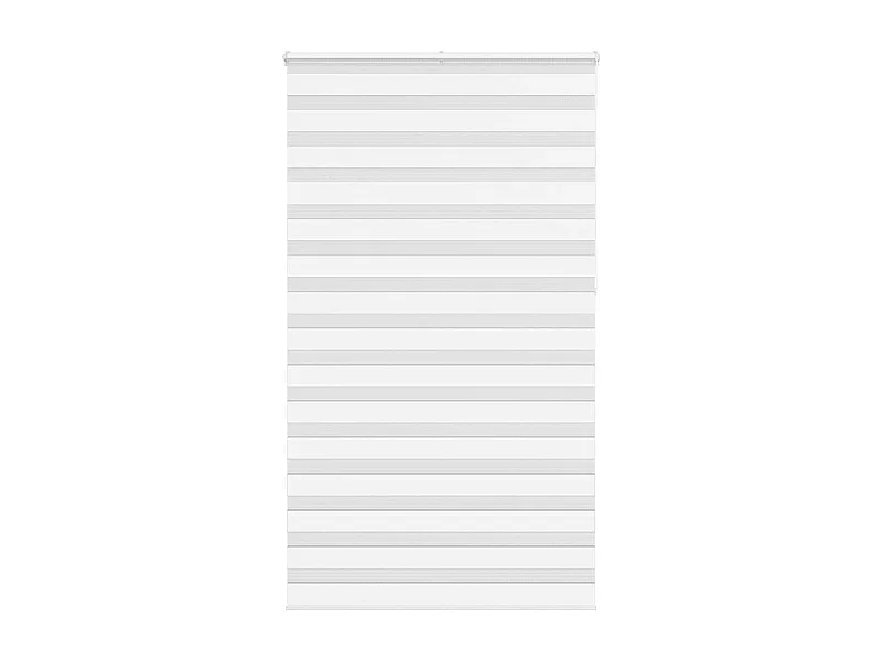 Store zèbre blanc 130x230 cm largeur du tissu 125,9cm polyester