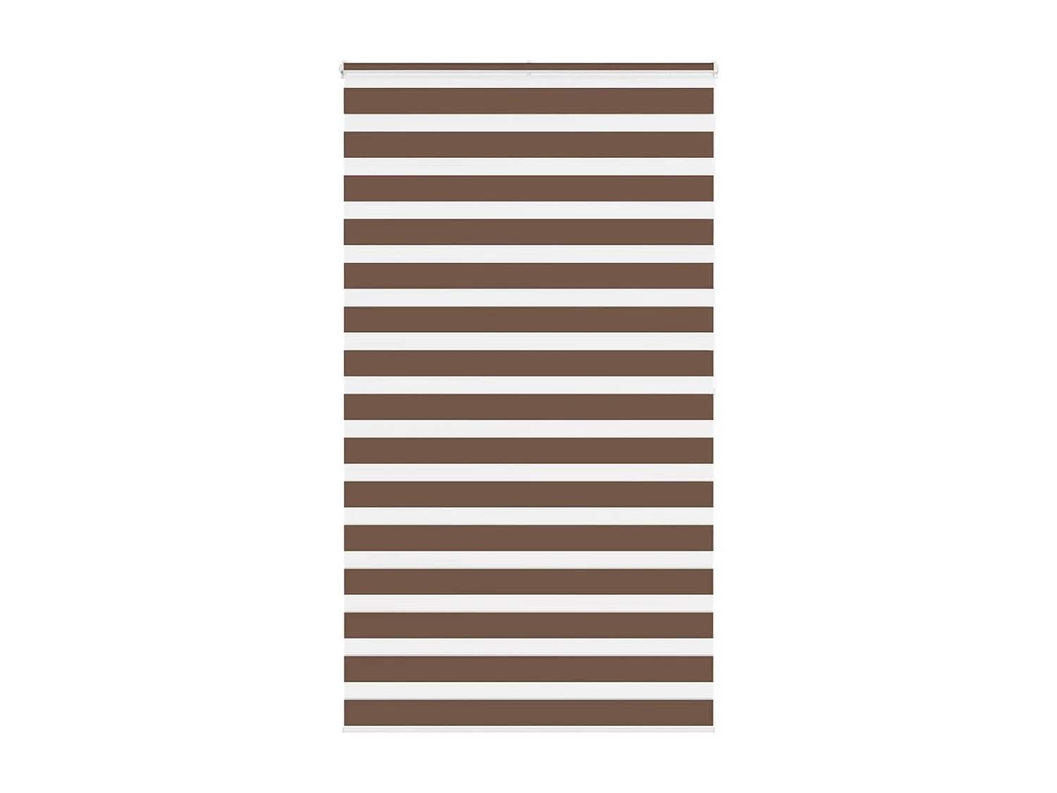 Zebra rolgordijn 135x200 cm stofbreedte 130,9cm polyester bruin