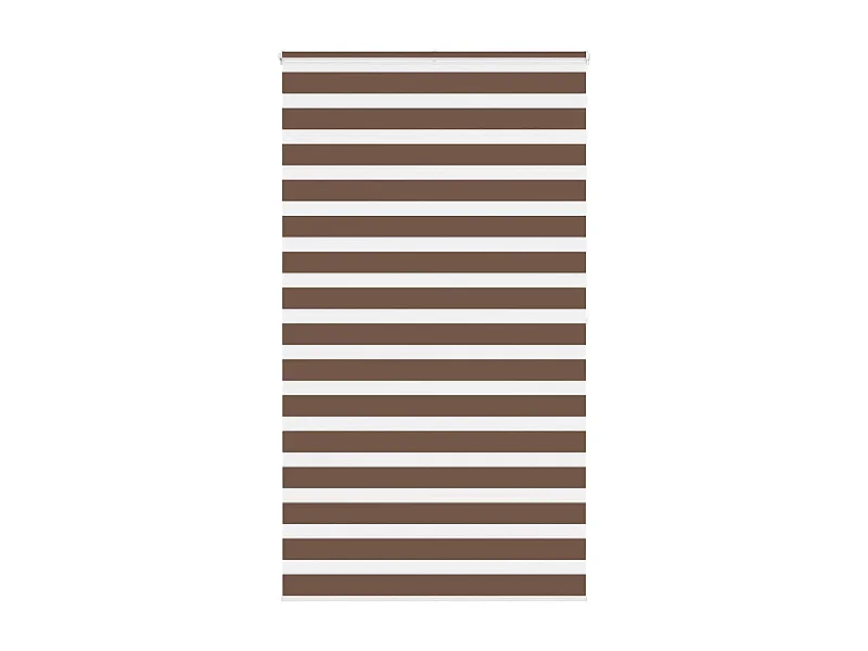 Store zèbre marron 135x200cm largeur du tissu 130,9cm polyester