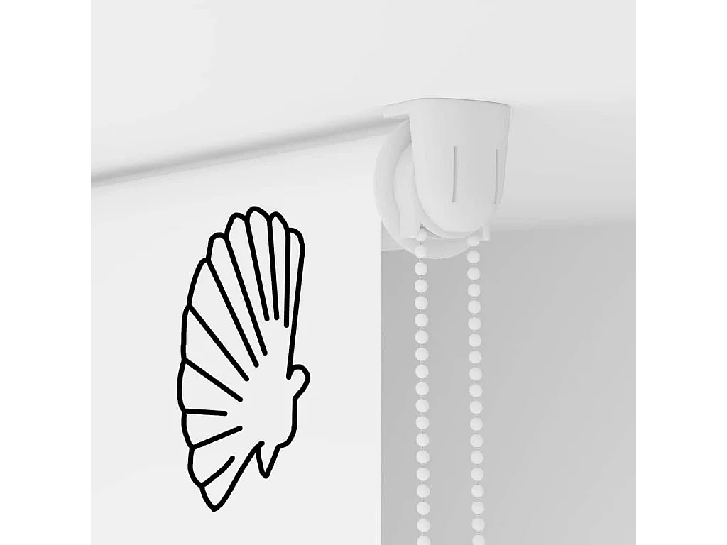 Store enrouleur de douche 90x240 cm largeur du tissu 86 cm