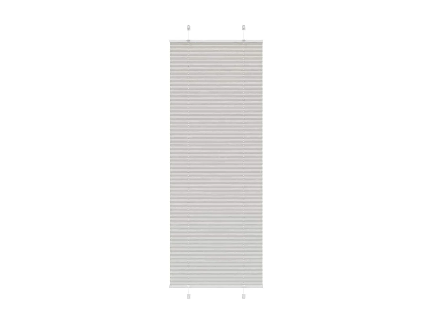 Store plissé gris clair 70x200 cm largeur du tissu 69,4 cm
