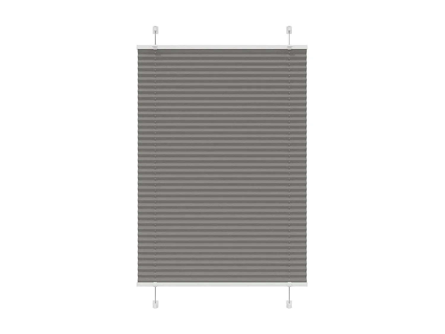 Store plissé anthracite 95x100 cm largeur du tissu 94,4 cm