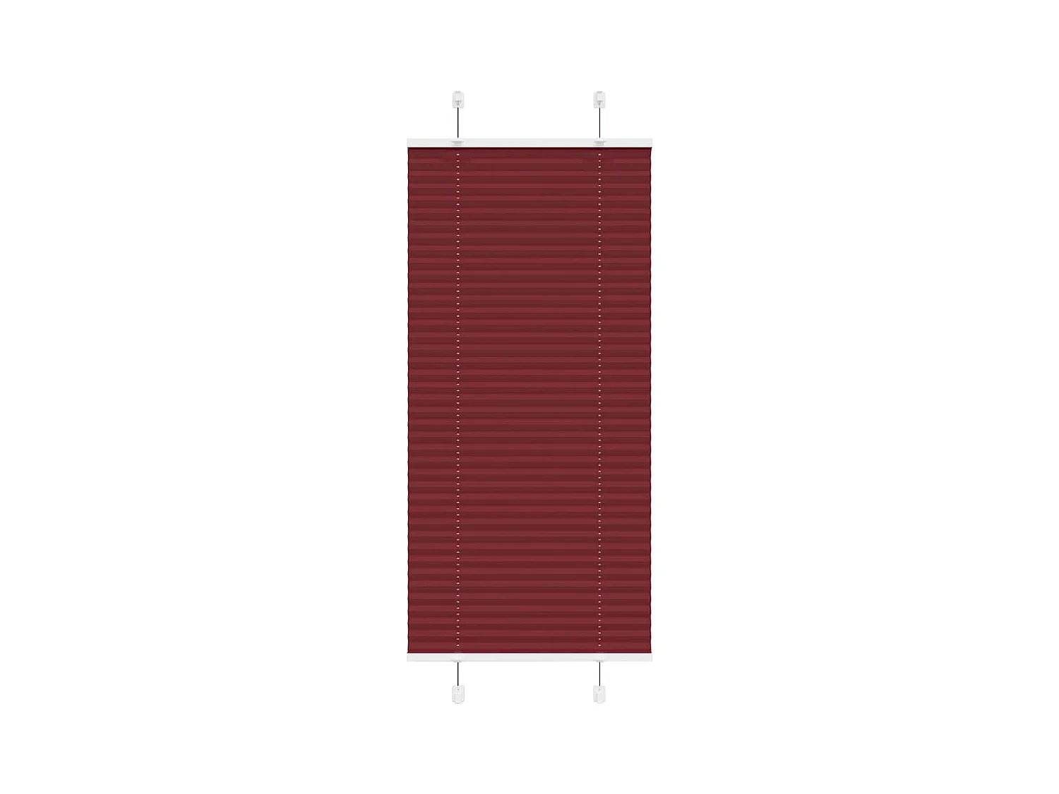 Store plissé rouge bordeaux 60x150 cm largeur du tissu 59,4 cm