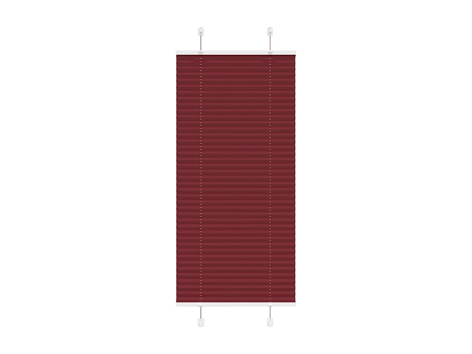 Store plissé rouge bordeaux 60x150 cm largeur du tissu 59,4 cm