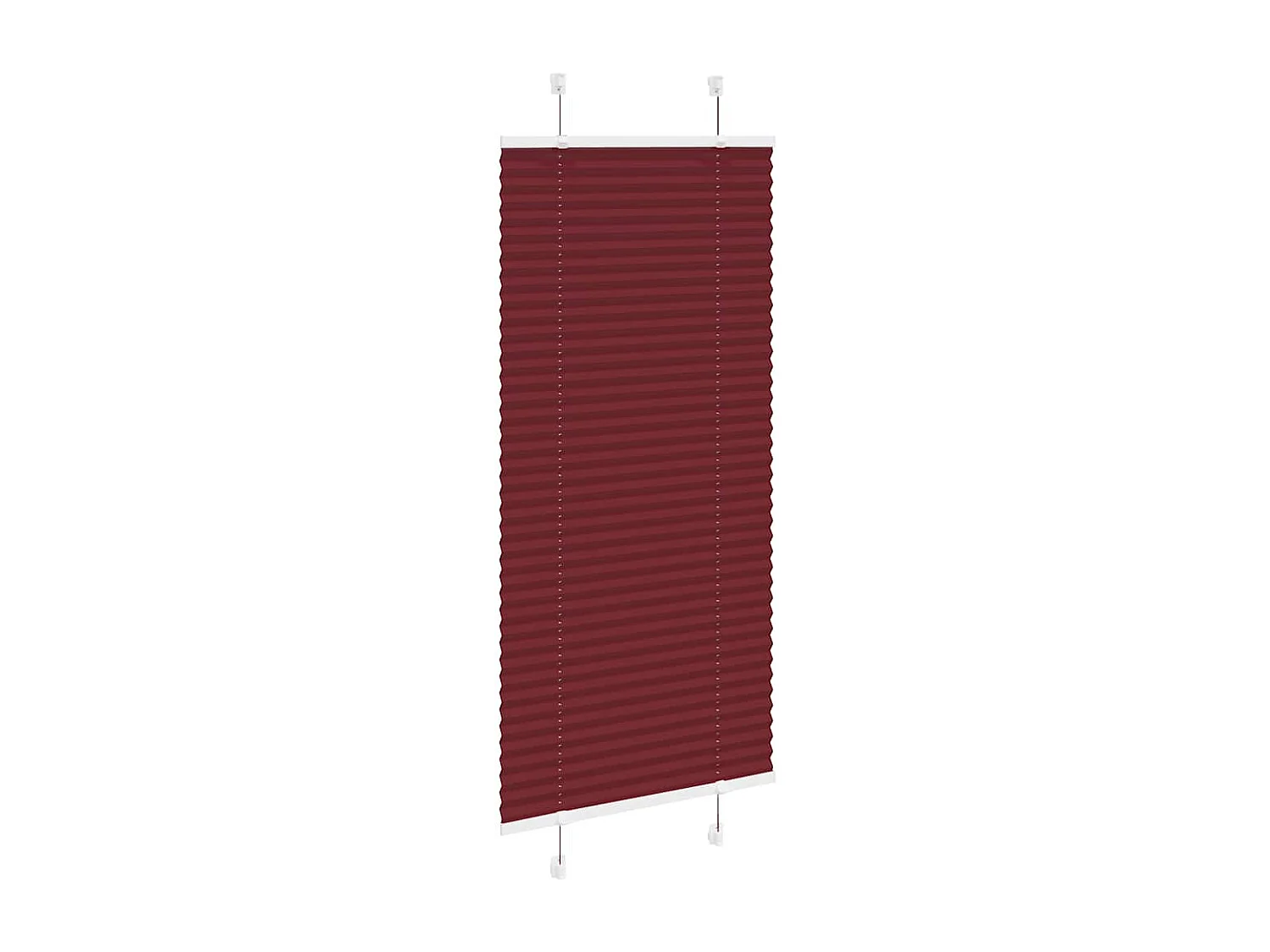 Store plissé rouge bordeaux 60x150 cm largeur du tissu 59,4 cm