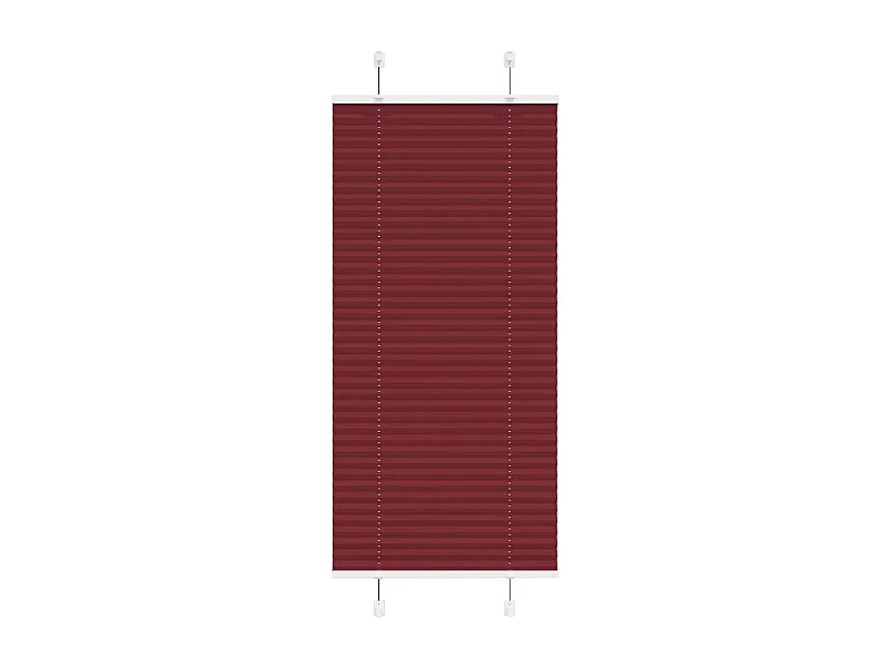 Store plissé rouge bordeaux 60x150 cm largeur du tissu 59,4 cm