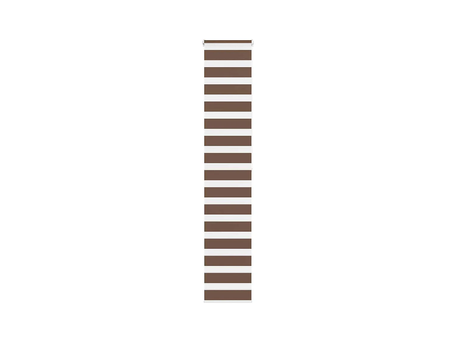 Estor cebra marrón 50x200 cm tejido ancho 45,9 cm poliéster