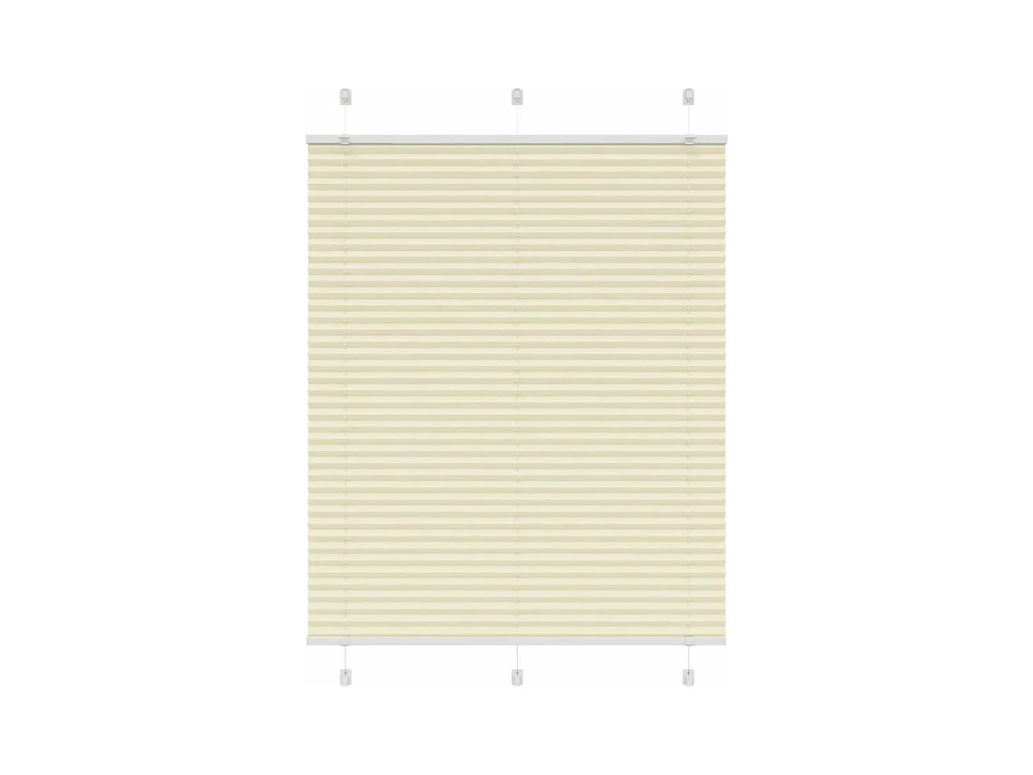 Store plissé crème 105x100cm largeur du tissu 104,4cm polyester