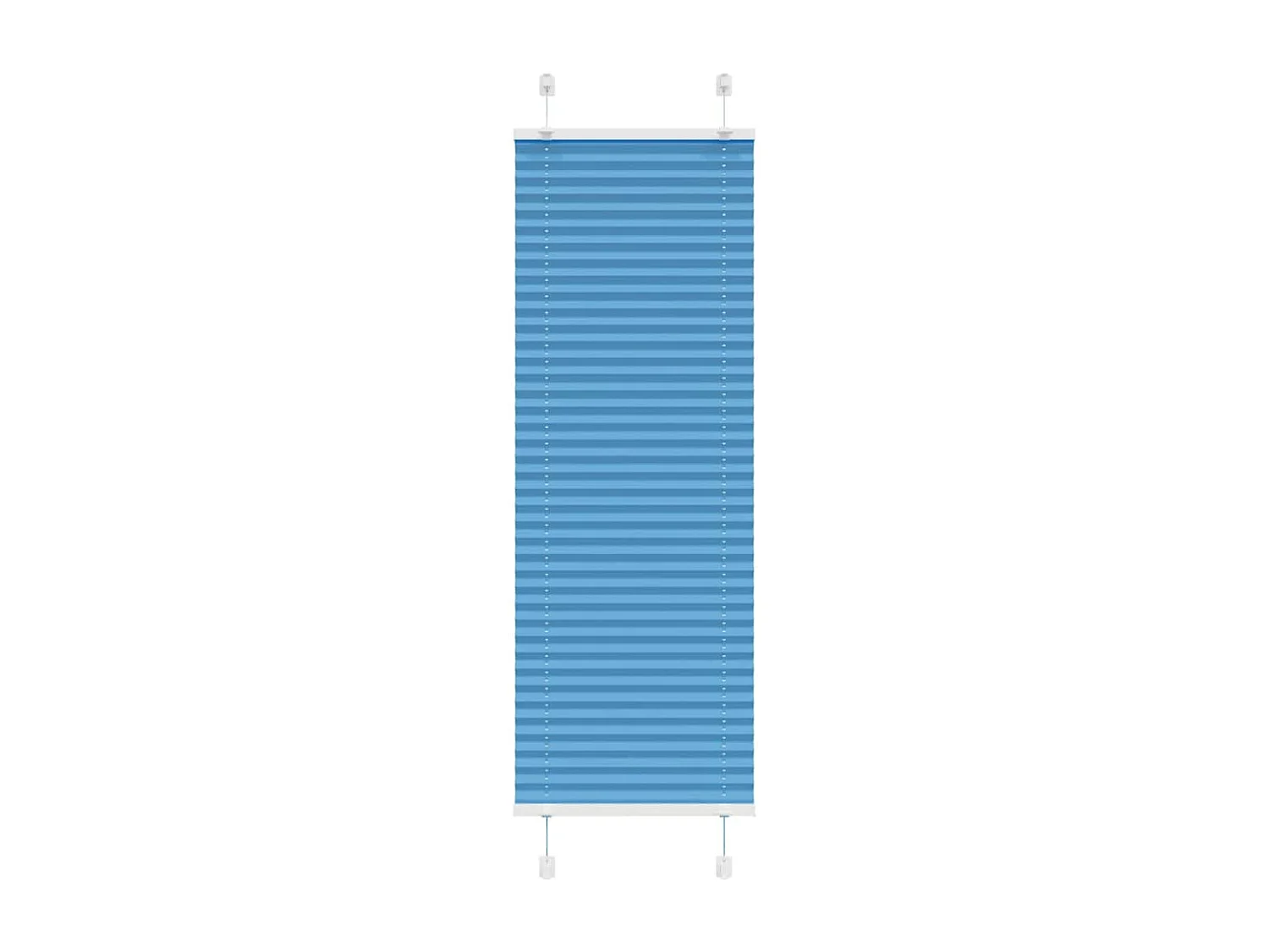 Plissé rolgordijn 50x150 cm stofbreedte 49,4 cm polyester blauw