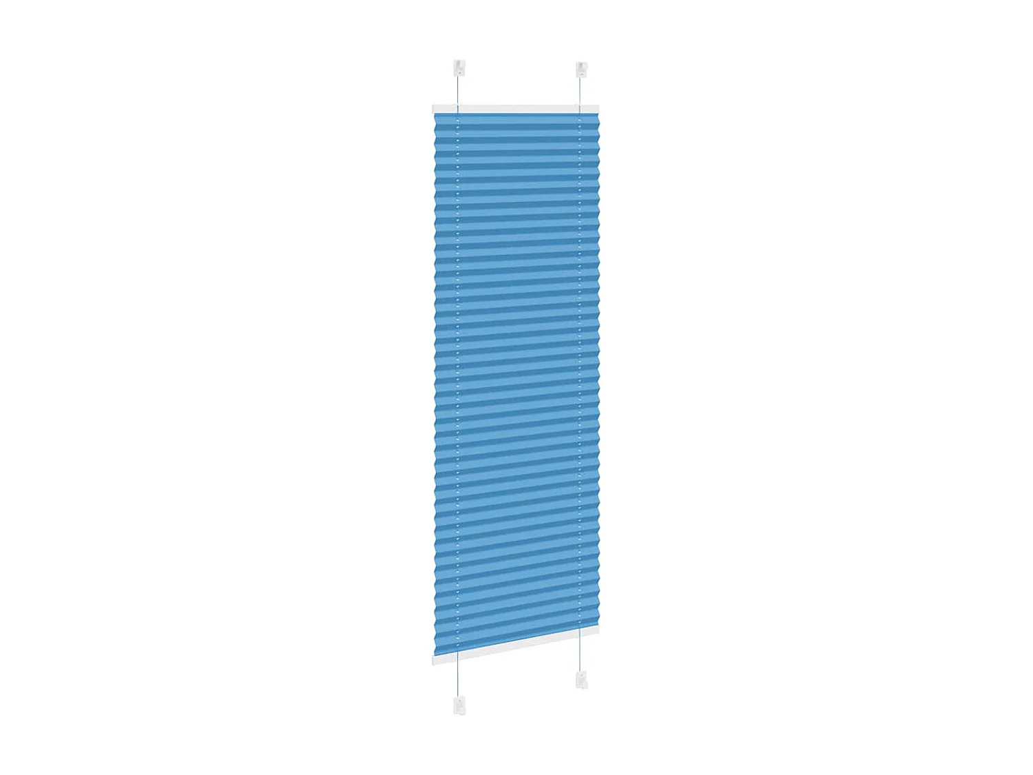 Plissé rolgordijn 50x150 cm stofbreedte 49,4 cm polyester blauw