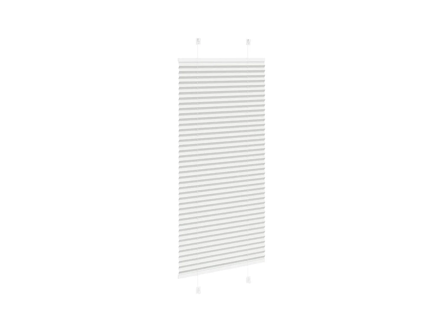 Store plissé gris clair 65x100 cm largeur du tissu 64,4 cm