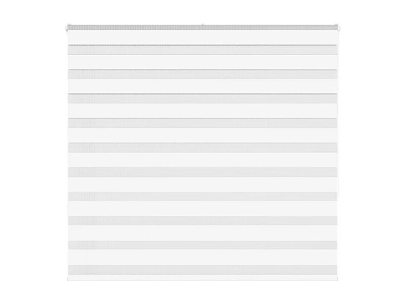 Store zèbre blanc 160x150 cm largeur du tissu 155,9cm polyester