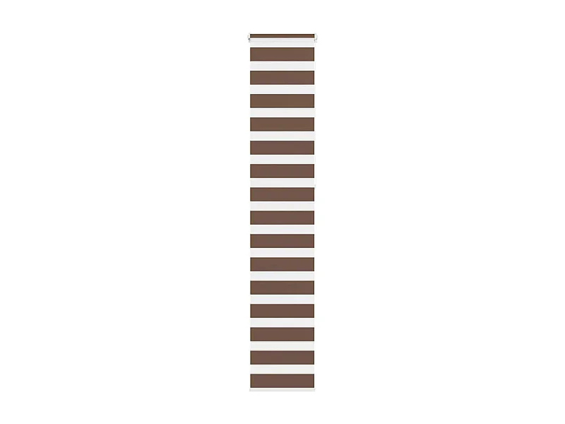 Store zèbre marron 45x230 cm largeur du tissu 40,9 cm polyester