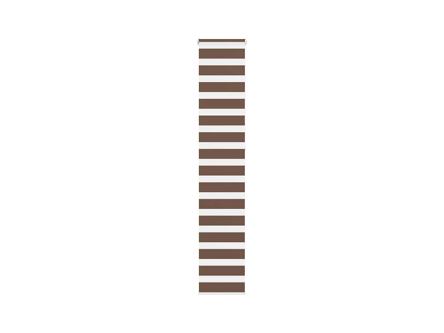 Store zèbre marron 45x230 cm largeur du tissu 40,9 cm polyester