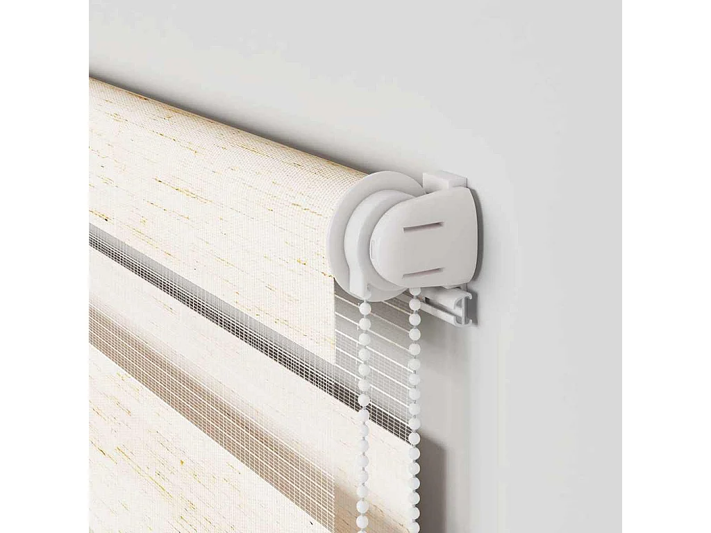 Store zèbre beige marbré largeur du tissu 50,9 cm polyester