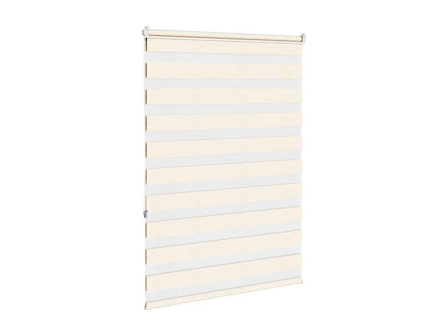 Zebra rolgordijn 100x150 cm stofbreedte 95,9 cm marmerbeige
