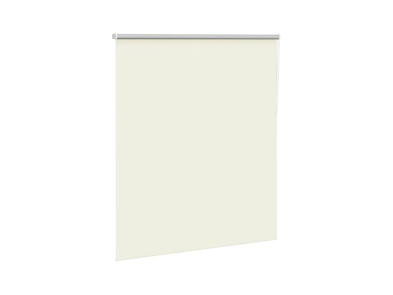 Store enrouleur occultant blanc cassé 125x150 cm largeur tissu