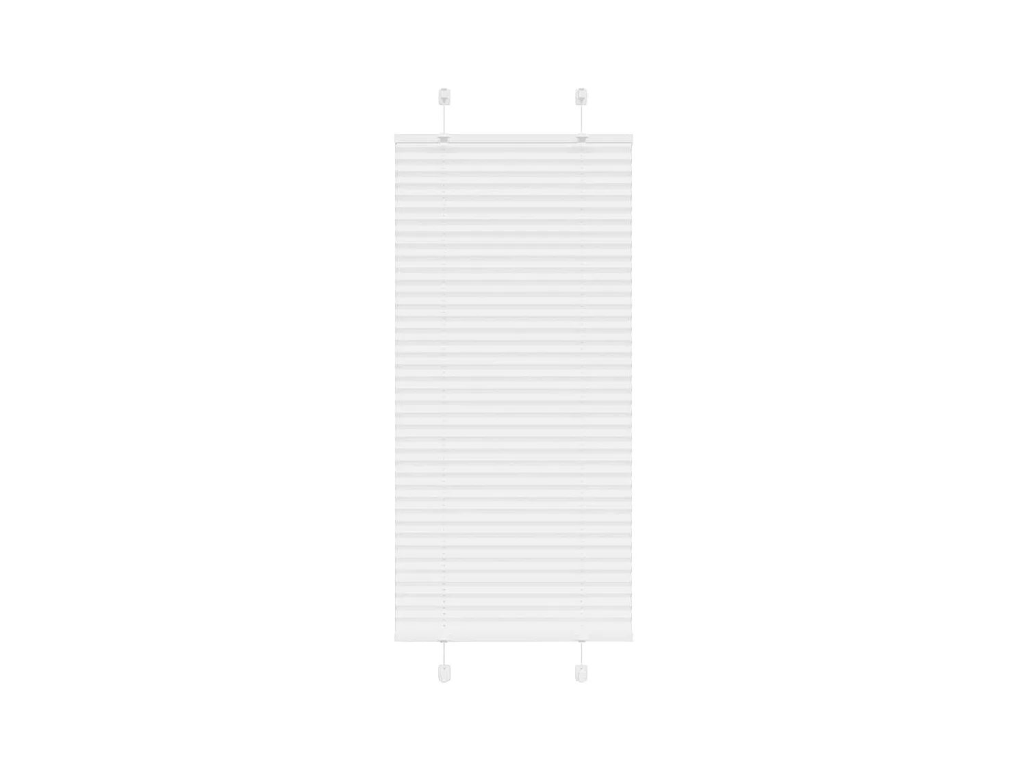 Store plissé blanc 65x100 cm largeur du tissu 64,4 cm polyester