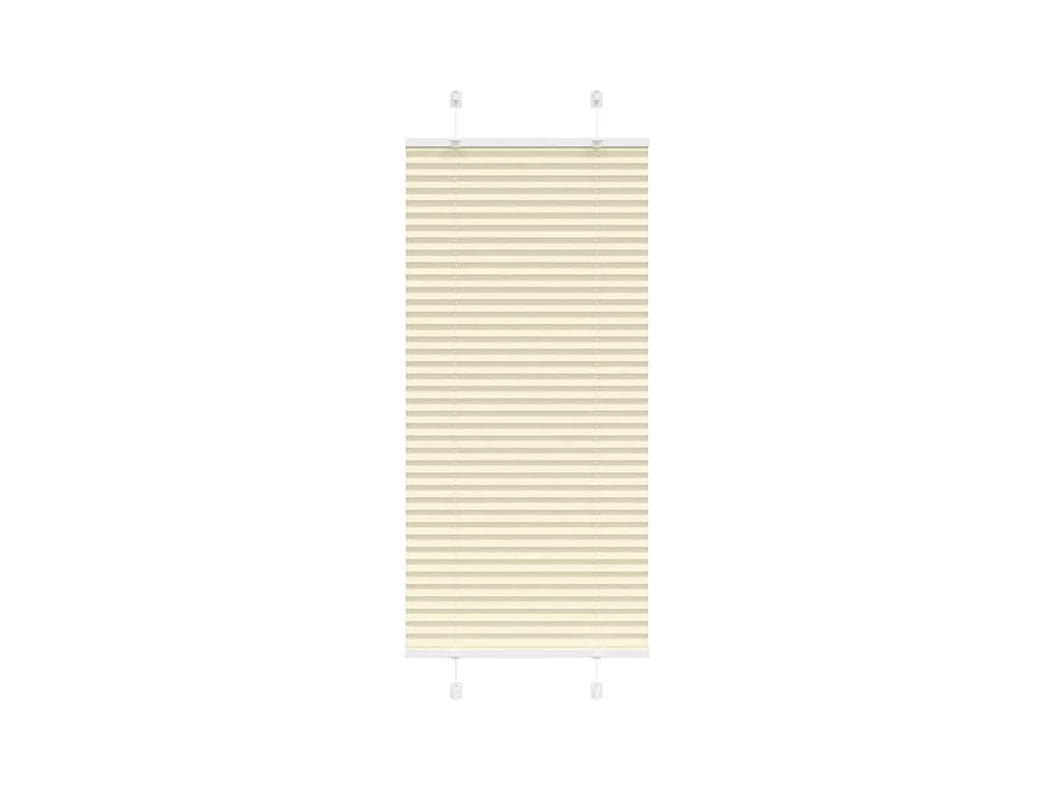 Store plissé crème 65x100 cm largeur du tissu 64,4 cm polyester