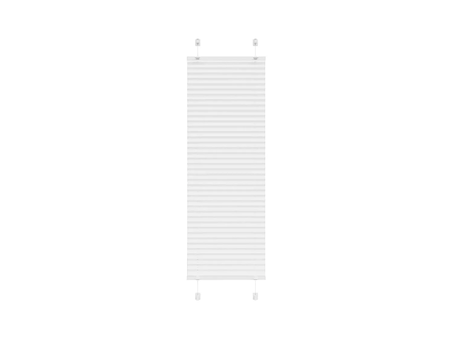 Plissé rolgordijn 40x100 cm stofbreedte 39,4 cm polyester wit
