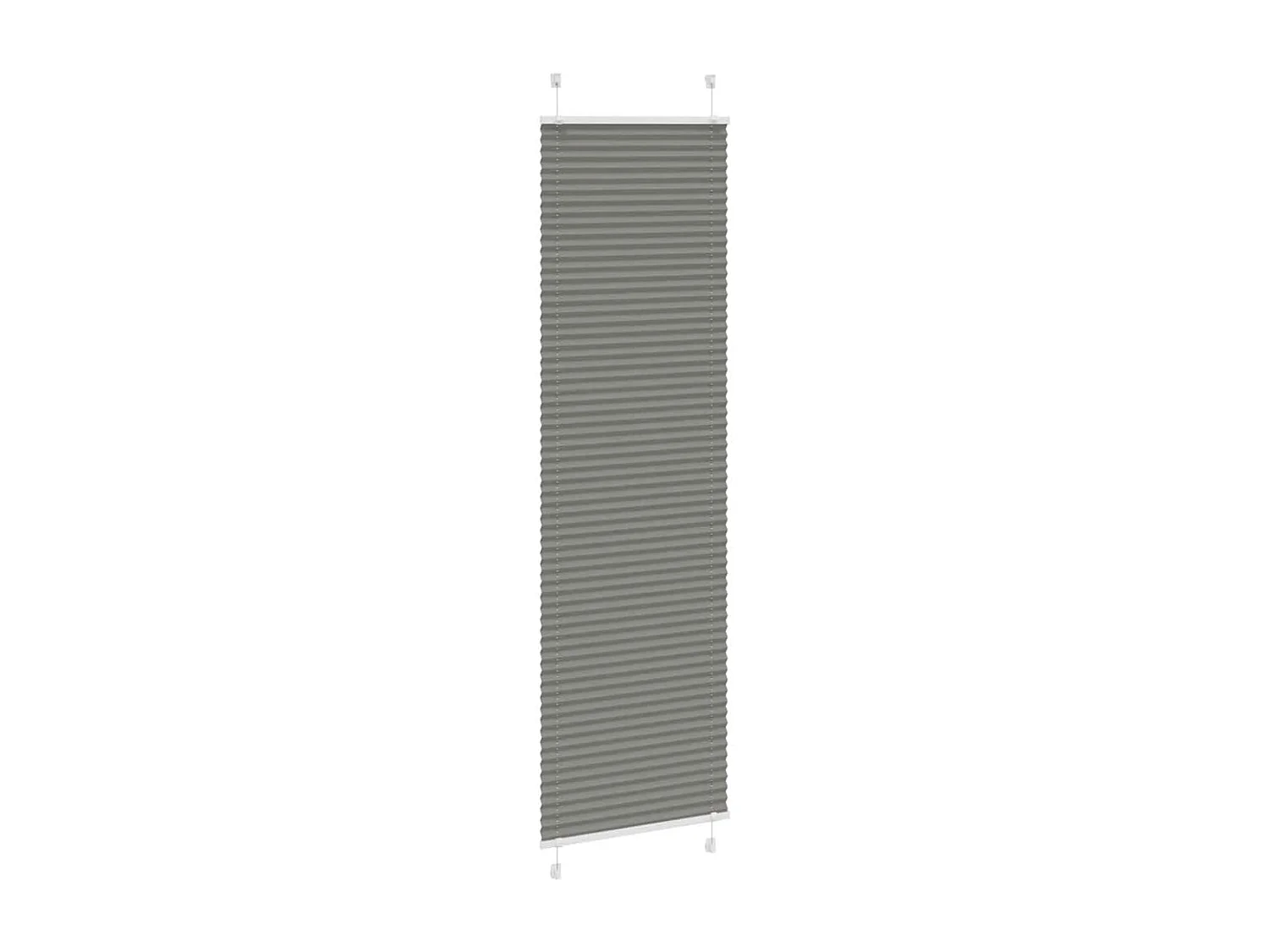 Store plissé anthracite 60x200 cm largeur du tissu 59,4 cm