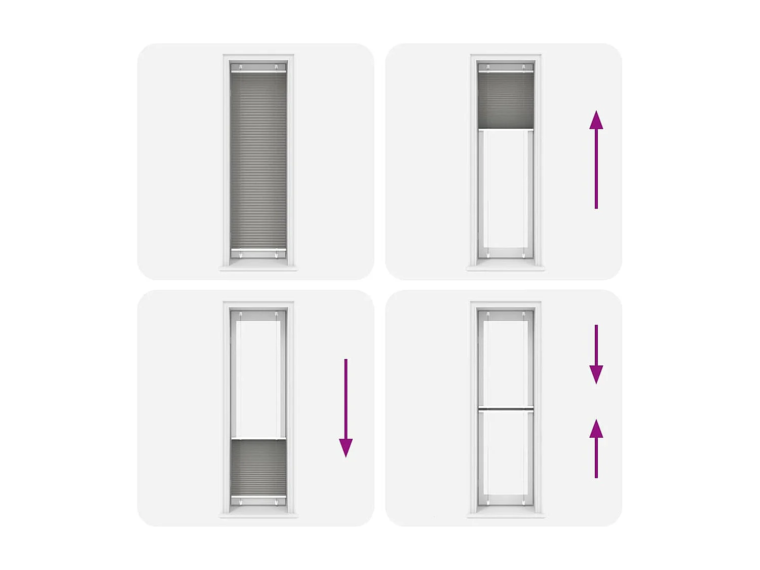 Estor Plisado Antracita 60x200 cm Tela Ancho 59,4 cm Poliéster