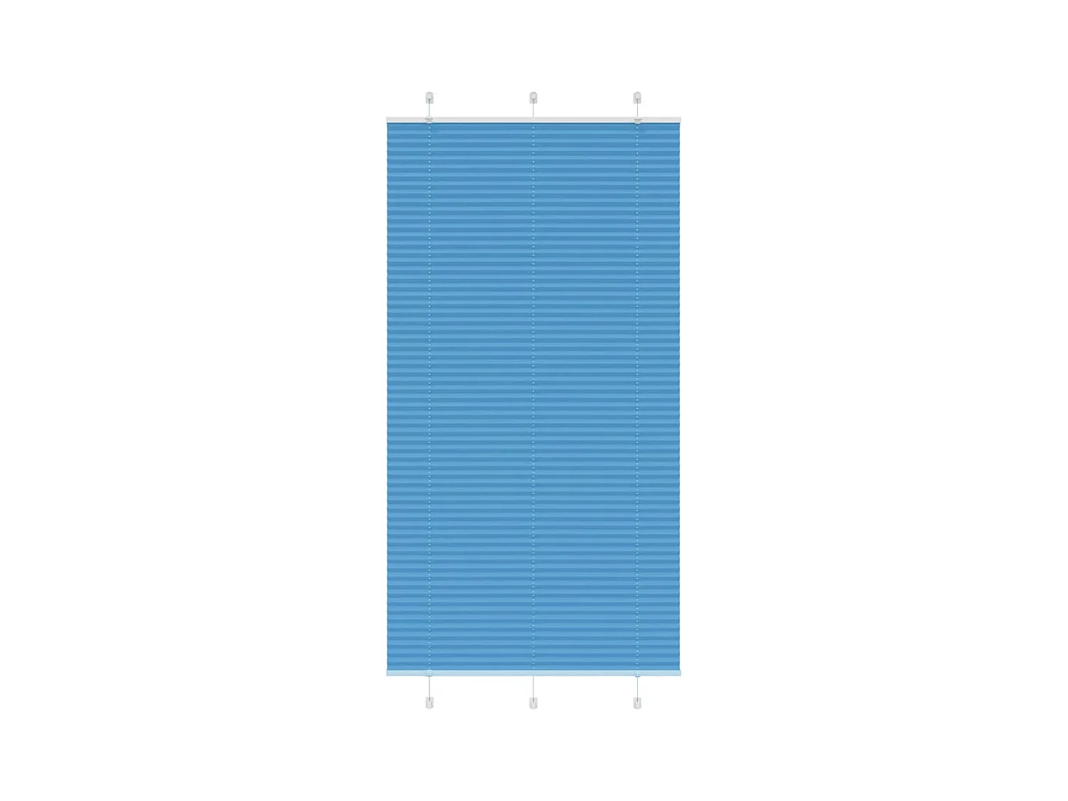 Store plissé bleu 110x200 cm largeur du tissu 109,4cm polyester