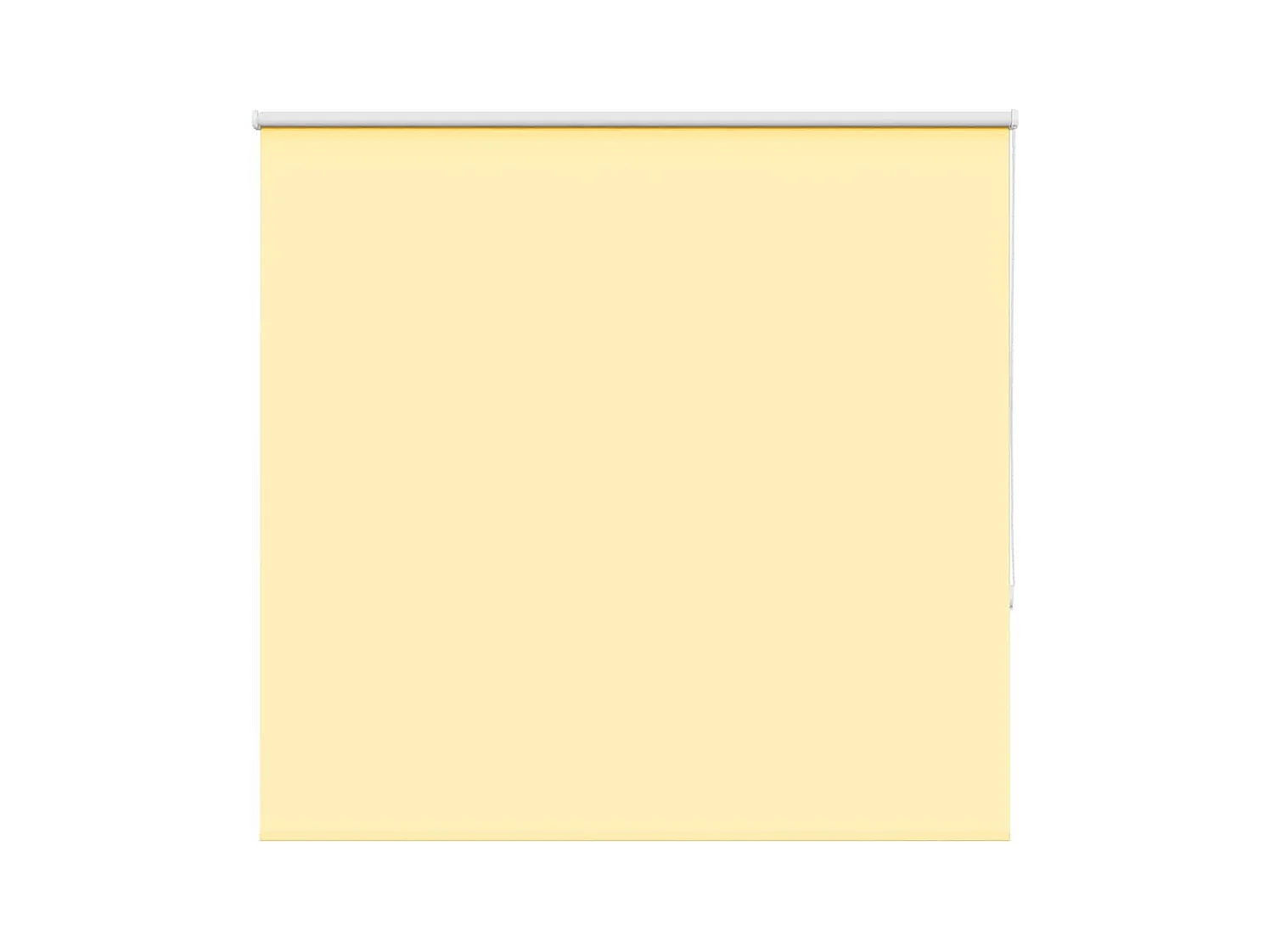 Store enrouleur occultant jaune largeur du tissu 151,6 cm