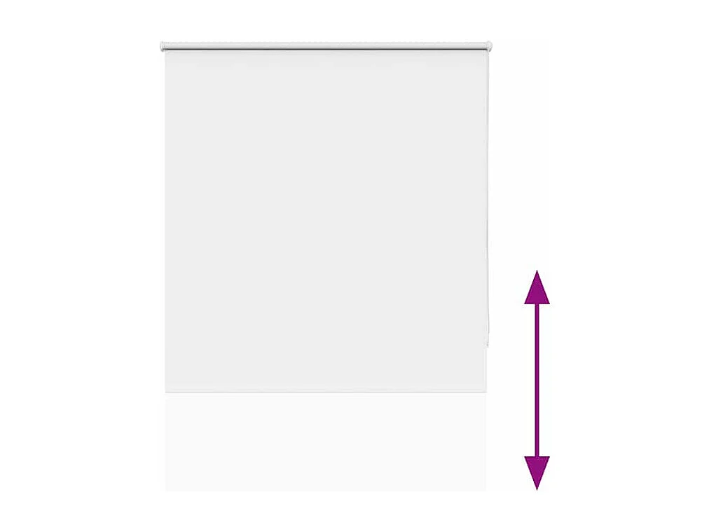 Estor Enrollable Opaco Blanco 100x230 cm Tela Ancho 95,7cm