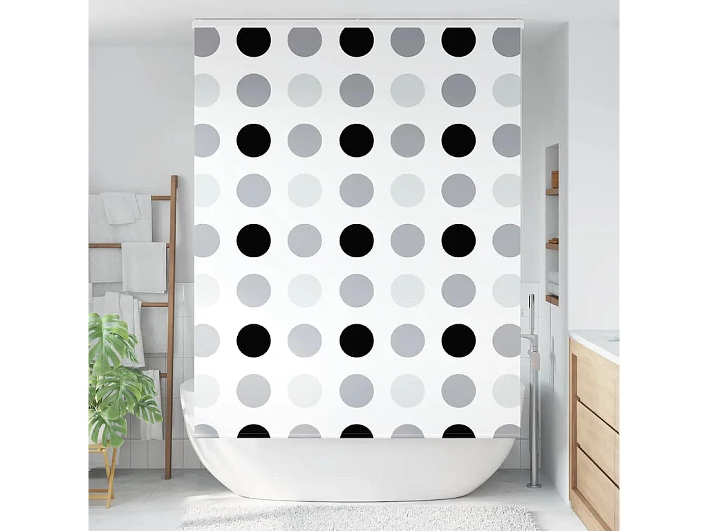 Store enrouleur de douche avec cassette largeur du tissu 156 cm