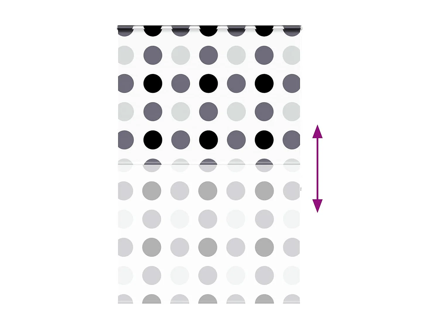 Store enrouleur de douche avec cassette largeur du tissu 156 cm