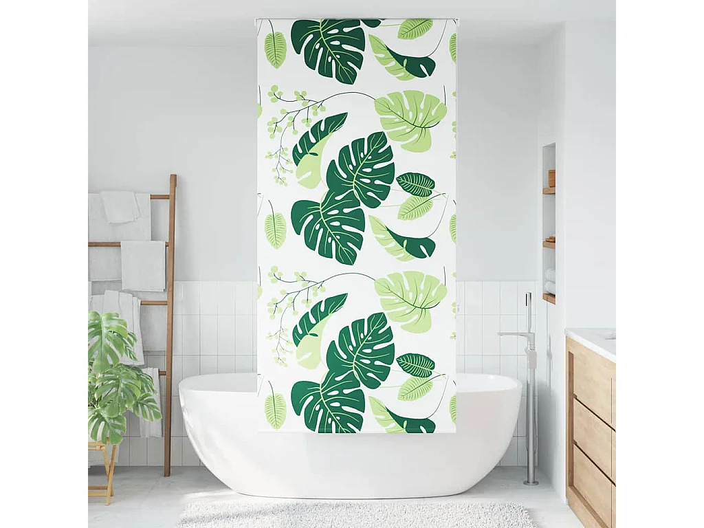 Estor enrollable para ducha tela 90x240 cm ancho 86 cm