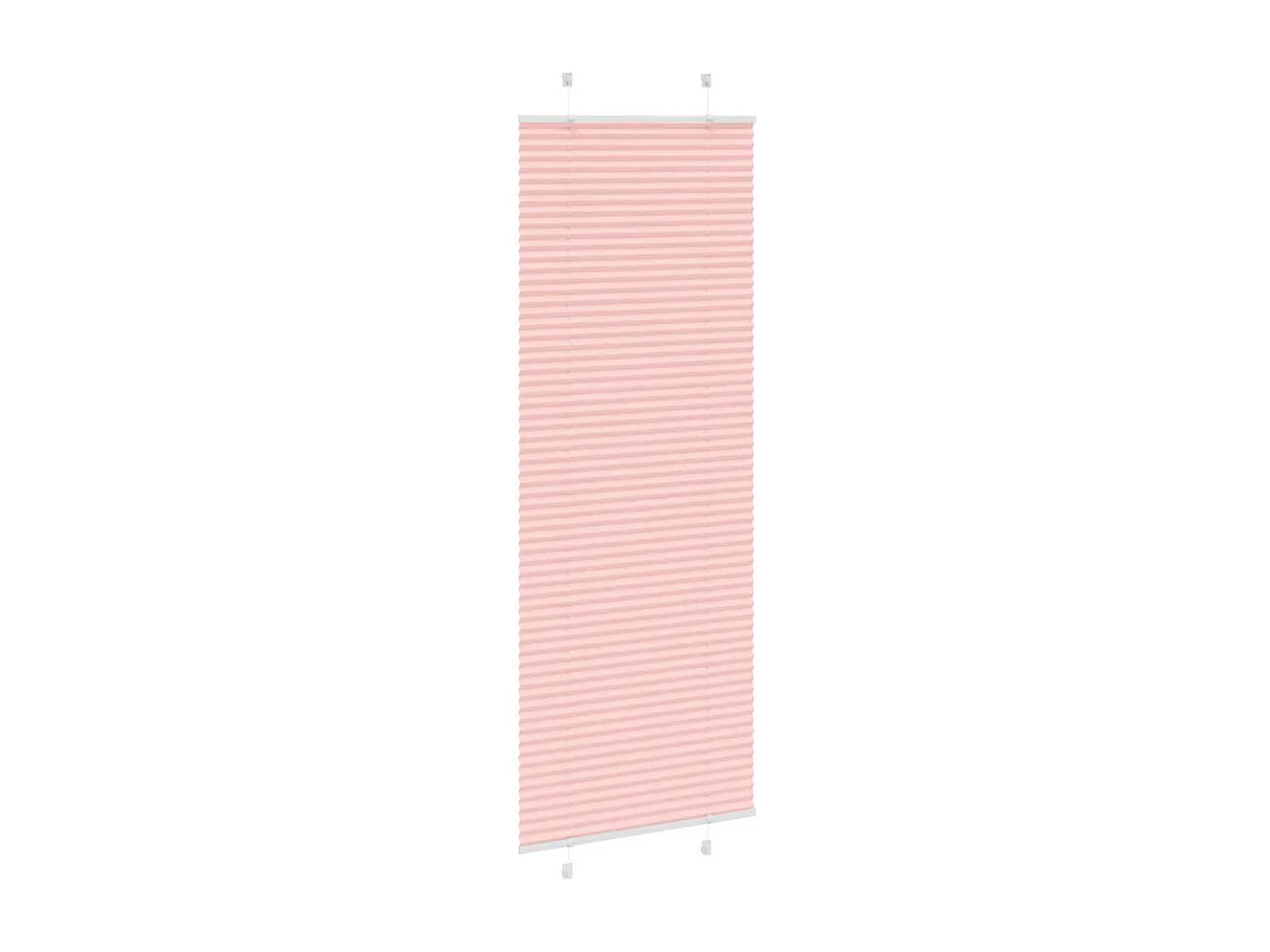Store plissé rose 75x200 cm largeur du tissu 74,4 cm polyester