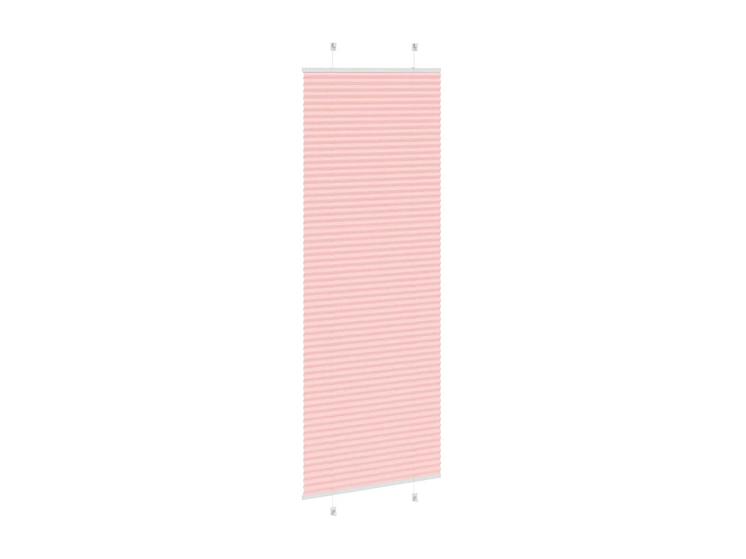 Store plissé rose 75x200 cm largeur du tissu 74,4 cm polyester