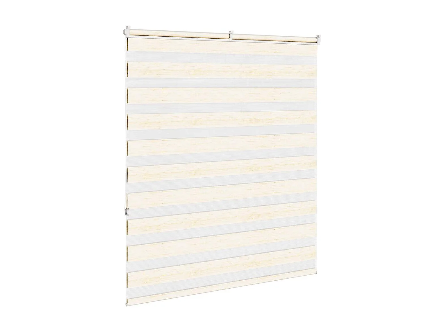 Zebra rolgordijn 135x150 cm stofbreedte 130,9 cm marmerbeige
