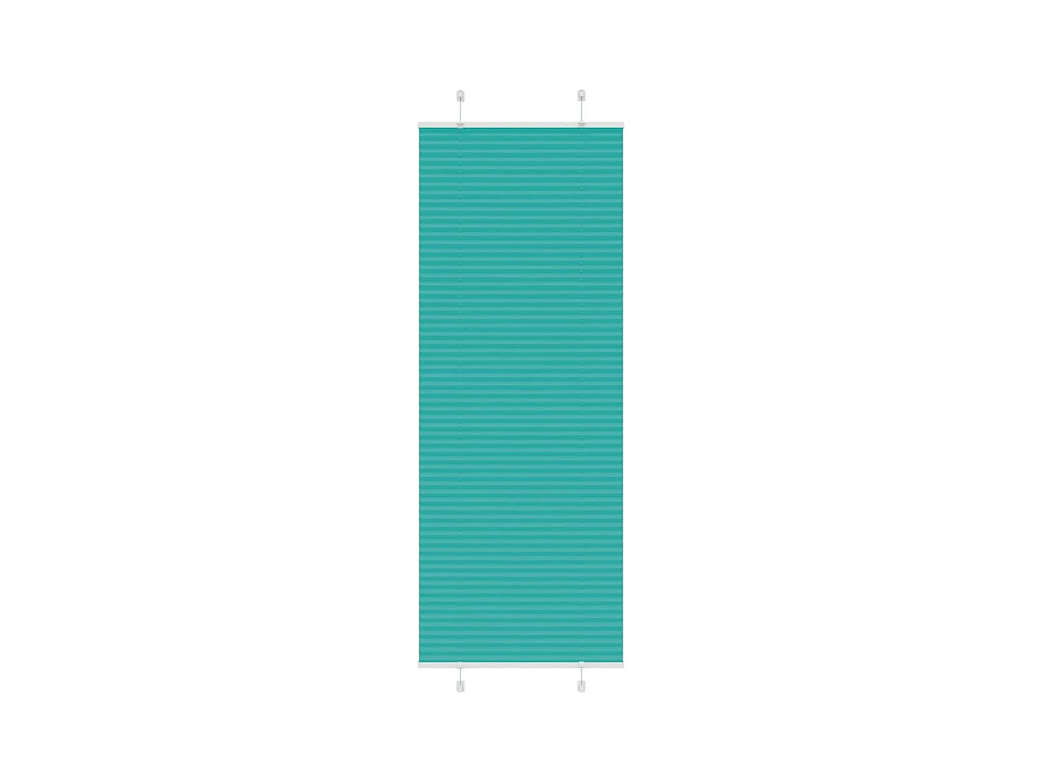 Store plissé vert pétrole 75x200 cm largeur du tissu 74,4 cm
