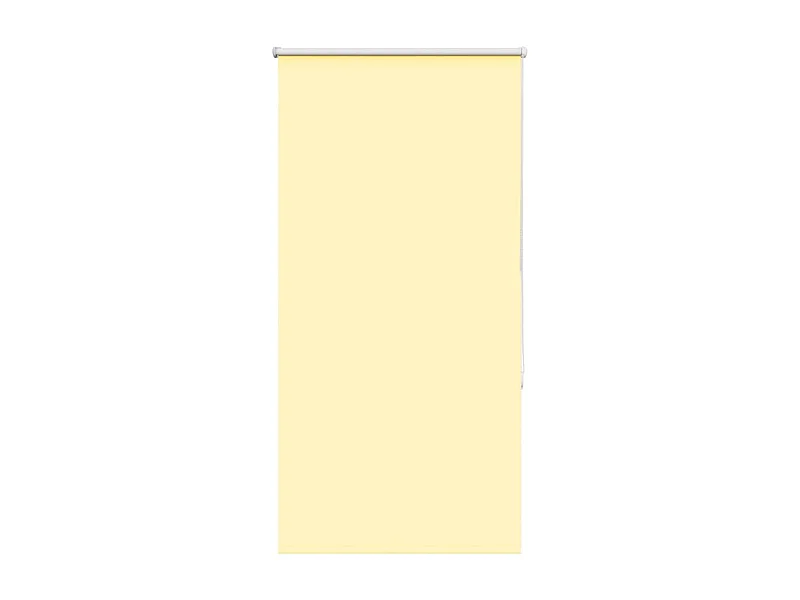Store enrouleur occultant jaune largeur du tissu 60,7 cm