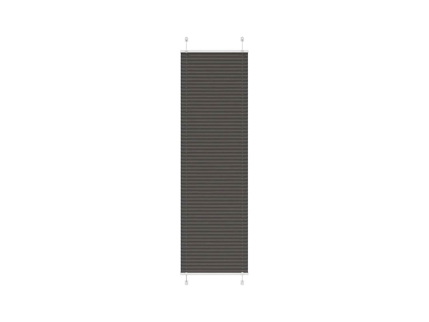 Estor Plisado negro 65x200 cm Tela Ancho 64,4 cm Poliéster