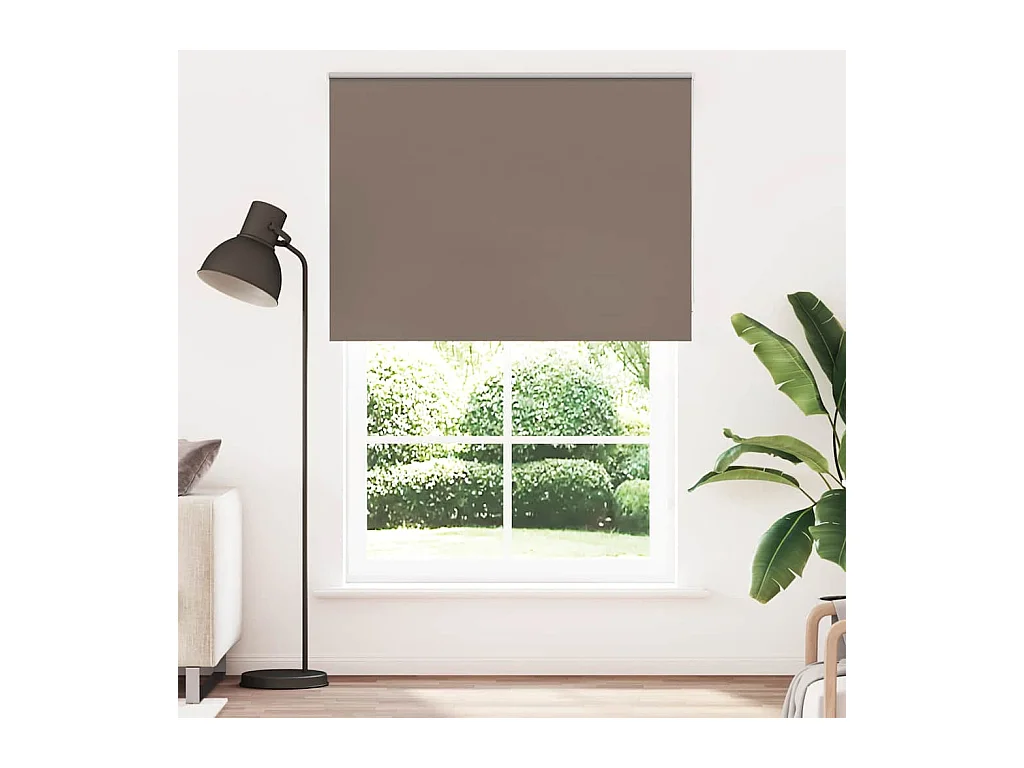 Estor Enrollable Opaco Color Café 160x230cm Tela Ancho 156,6cm