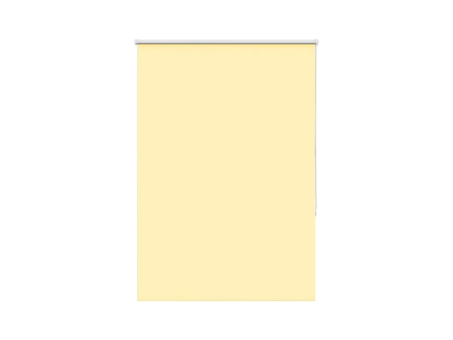 Store enrouleur occultant jaune largeur du tissu 105,7 cm