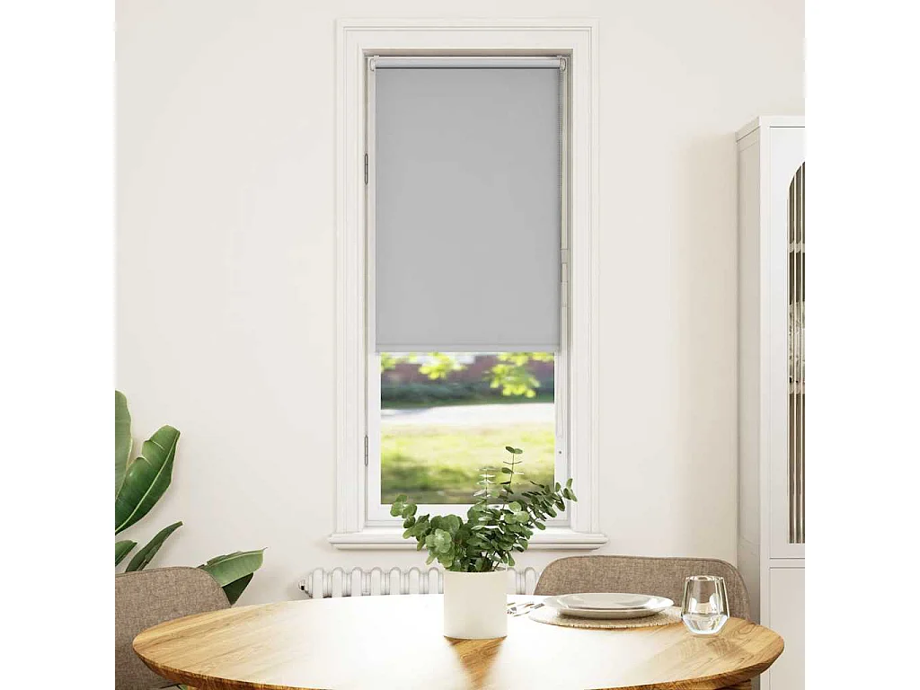 Persiana de enrolar 50x175 cm largura tecido 45,7 cm poliéster