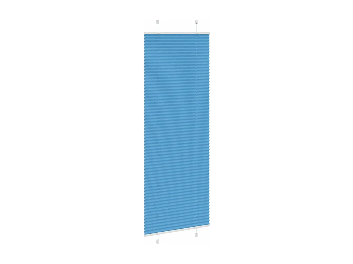 Plissé rolgordijn 80x200 cm stofbreedte 79,4 cm polyester blauw