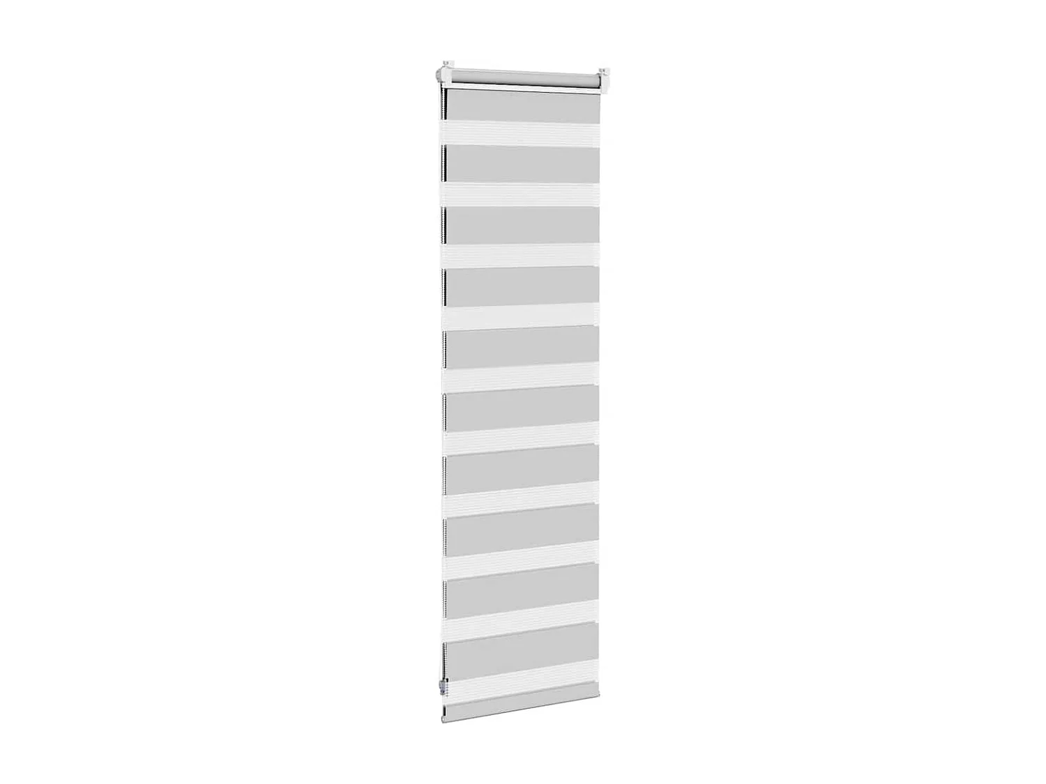 Store zèbre gris clair largeur du tissu 35,9 cm polyester