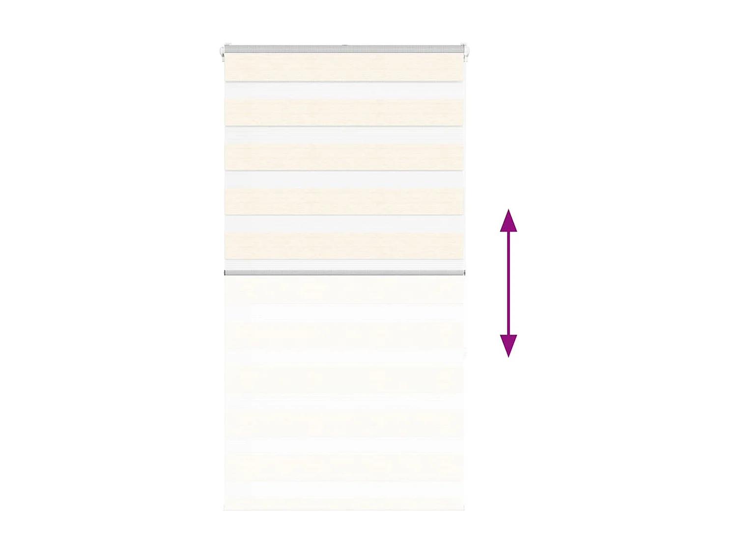 Cortina de zebra 75x150 cm largura do tecido 70,9 cm poliéster