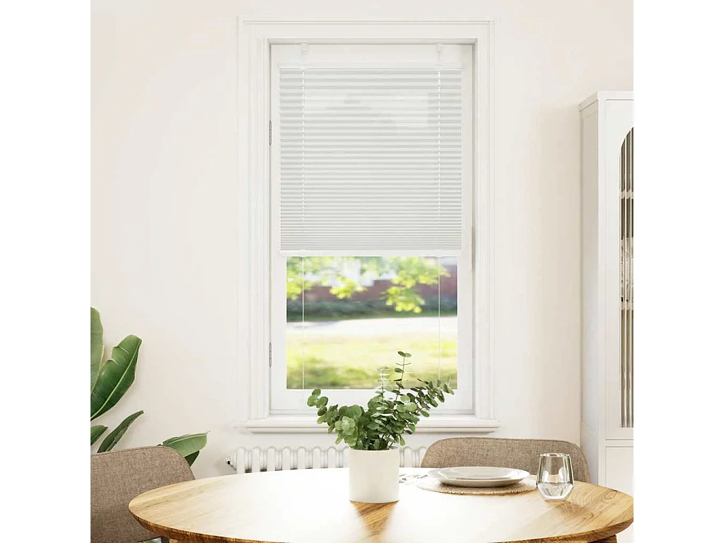 Store plissé gris clair 60x150 cm largeur du tissu 59,4 cm