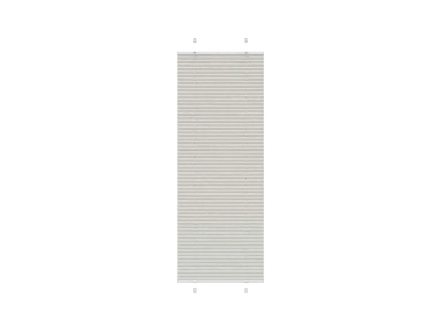 Store plissé gris clair 75x200 cm largeur du tissu 74,4 cm