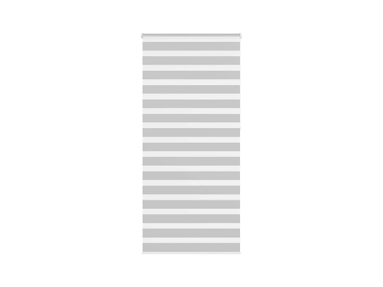 Zebra rolgordijn 110x230 cm stofbreedte 105,9 cm lichtgrijs