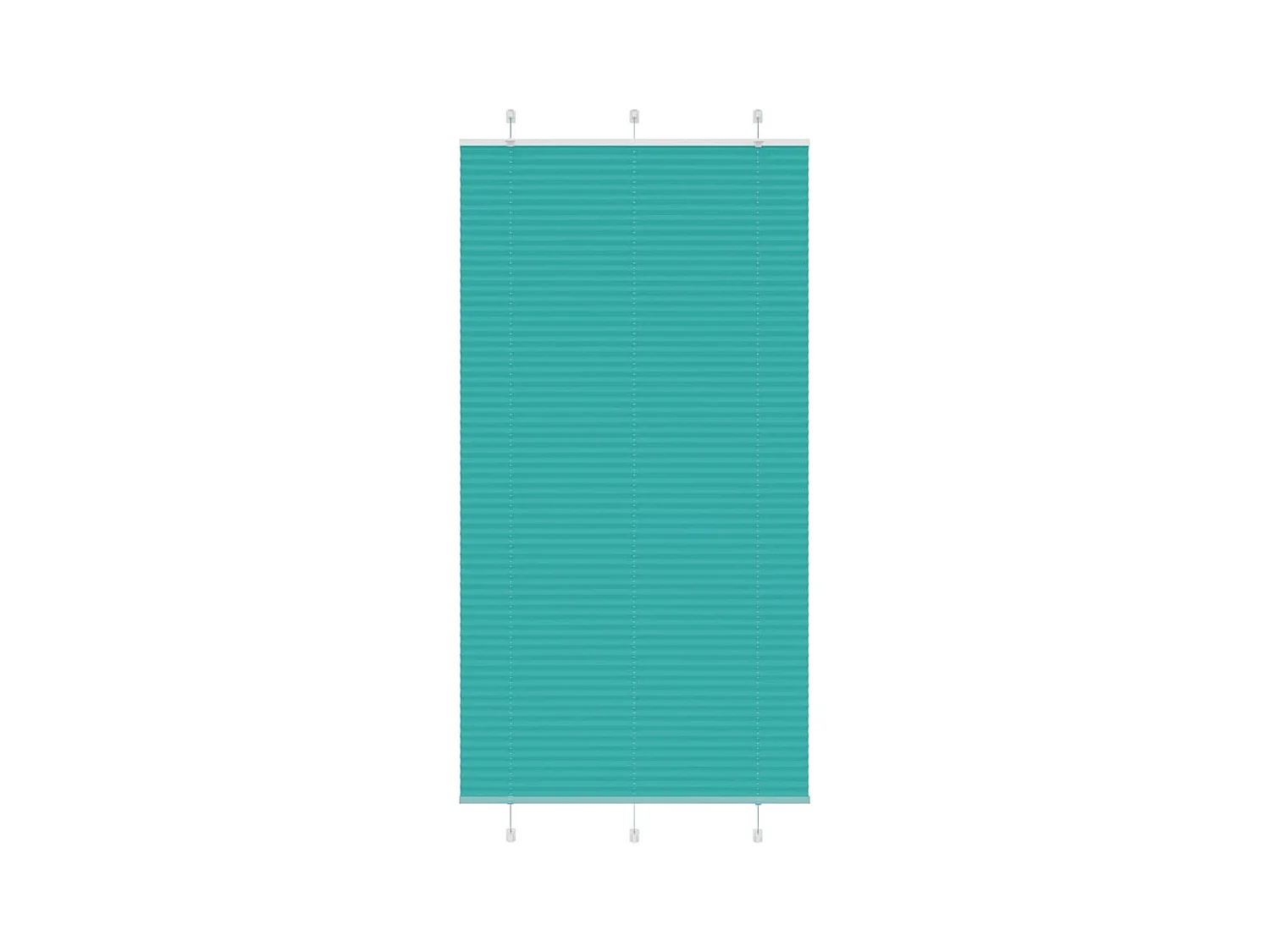 Store plissé vert pétrole 105x200cm largeur du tissu 104,4cm