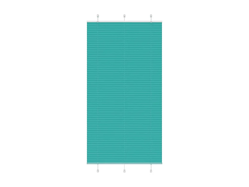 Gasolina verde Plissada Cega 105x200 cm Largura Tecido 104,4cm